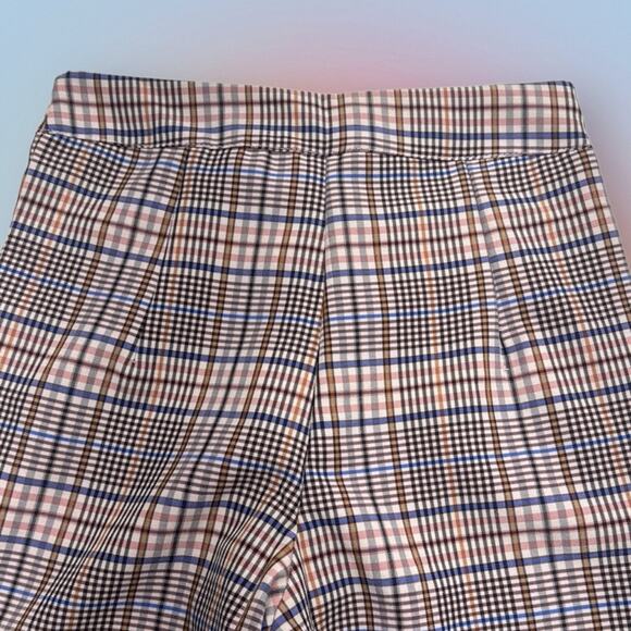 NASTY GAL Women’s Small Long Pink Check Flare Pant - Picture 3 of 3